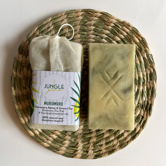 Murumuru Butter & Green Clay, Rosemary, Tea Tree & Eucalyptus Soap image 0